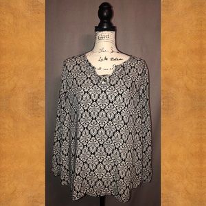 Black & White Blouse